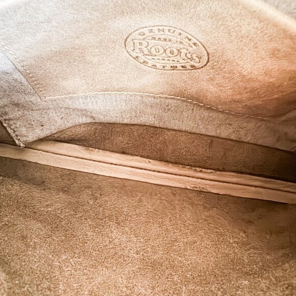 Roots Light Grey Beige Small Classic Crossbody Bag - Picture 9 of 10